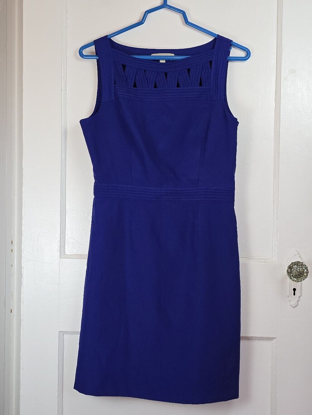 Banana Republic Factory Royal Blue Woven Sheath Dress 6